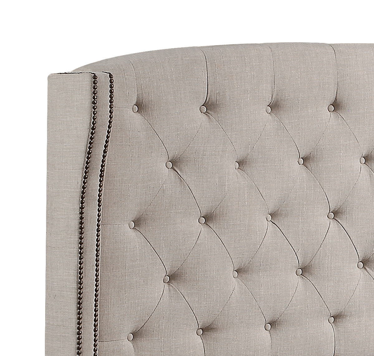 Mildred upholstered store wingback headboard